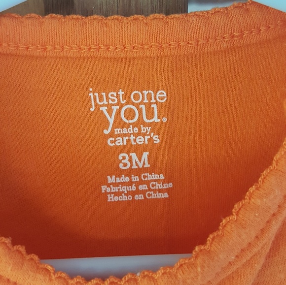 Never worn, pumpkin tutu Carter's onsie - Picture 2 of 3